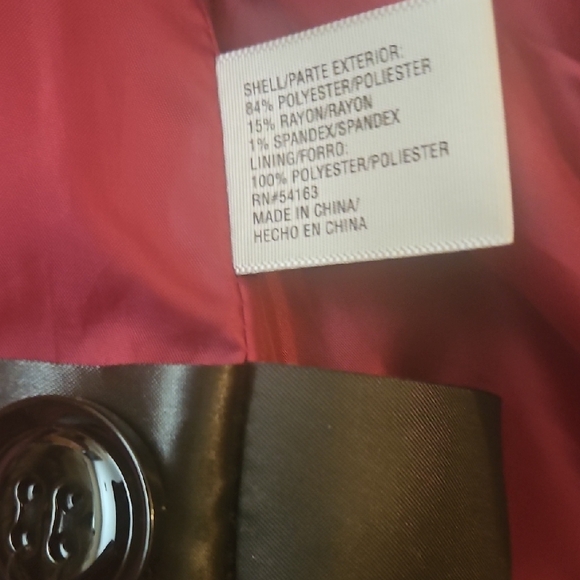 Worthington Women's Deep Pink Pea Coat - Picture 4 of 4